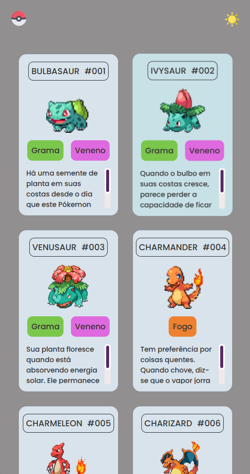 Projeto listagem de pokemons